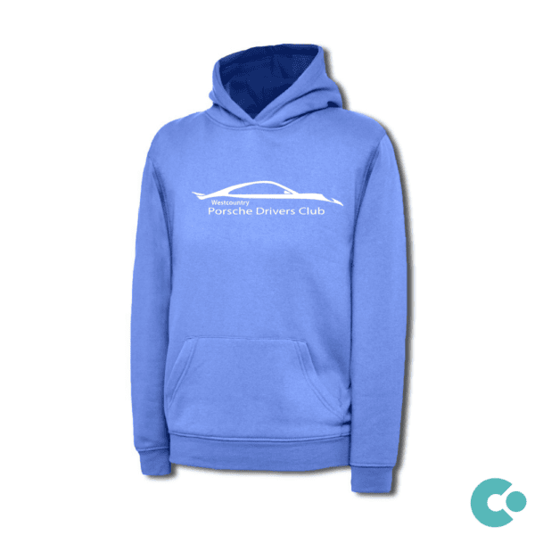 Westcountry Porsche Drivers Club Childrens Embroidered Hoodie